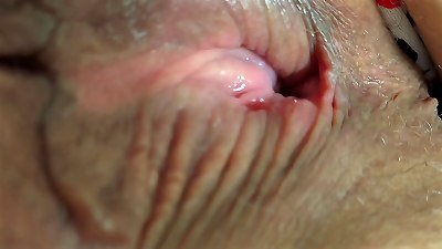 huge booty milky granny working out with lots of exercise spreading - bbw SSBBW masturbation and showing her huge booty and massive vagina close up