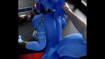 Krystal Fox Getting giant trouser snake doggy style furry porno