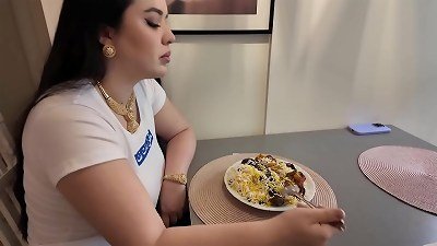 big bum Turkish Stepsister drilled By Her Stepbrother After Lunch - inexperienced porn hardcore